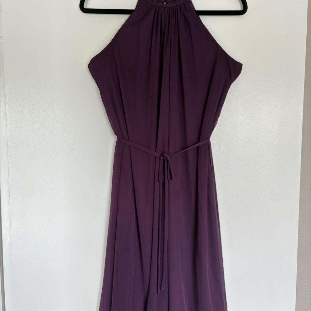 David’s Bridal Purple Halter Dress